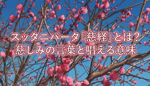 スッタニパータ「慈経」とは？｜慈しみの言葉と唱える意味