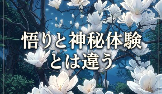 悟りと神秘体験とは違う｜著書「悟り体験を読む」を元に