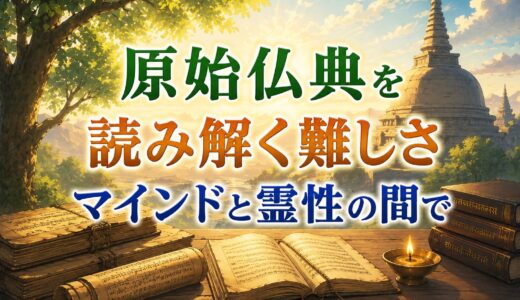 原始仏典を読み解く難しさ——マインドと霊性の間で
